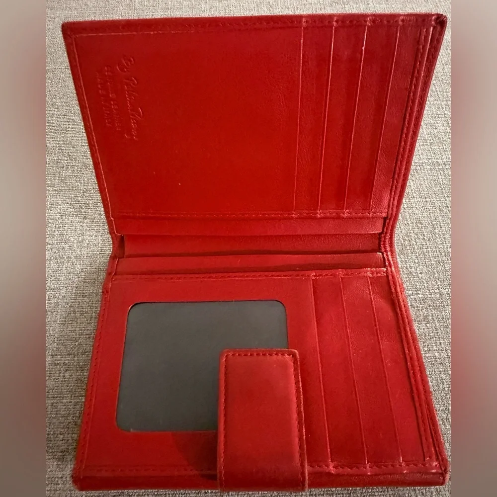 PALOMA PICASSO Red‎ Leather Wallet With Coin Pouch in Perfect Condition